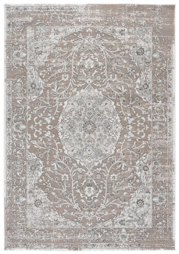 Safavieh Chamber Power Loomed Polyester Area Rug Traditional Beige Ivory for Living Rooms CHM216B-5