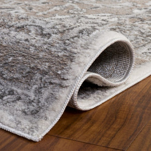 Safavieh Chamber Power Loomed Polyester Area Rug Traditional Beige Ivory for Living Rooms CHM216B-5
