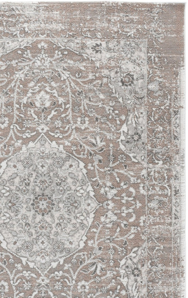 Safavieh Chamber Power Loomed Polyester Area Rug Traditional Beige Ivory for Living Rooms CHM216B-5