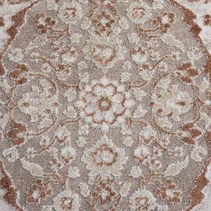 Safavieh Chamber Traditional Area Rug Ivory Rust Polyester Pile Soft Accent for Any Room CHM216R-4