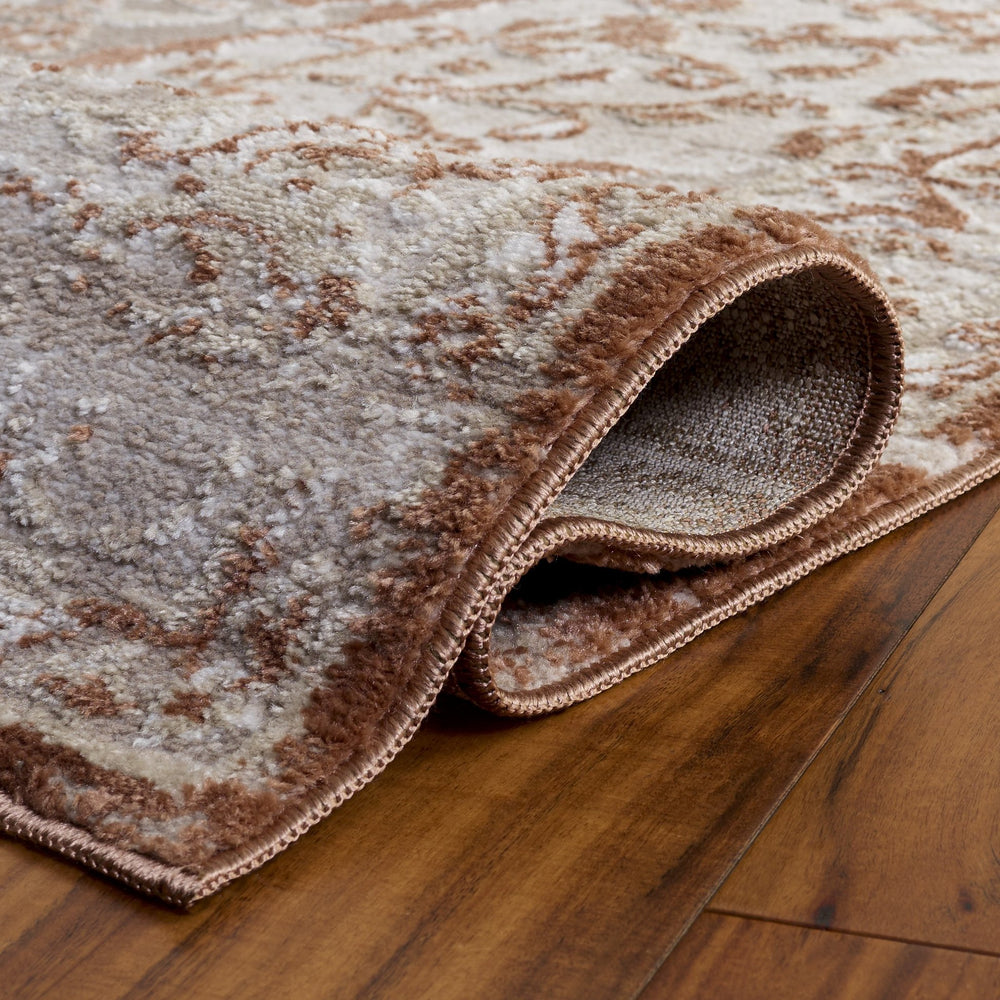 Safavieh Chamber Elegant Ivory And Rust Runner For Hallways And Entryways — Low‑Profile, Power‑Loomed Durability 2'-2" x 8'-0" CHM216R-28