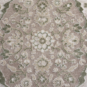Safavieh Chamber Power Loomed Polyester Area Rug with Muted Traditional Pattern for Living Rooms CHM216W-4