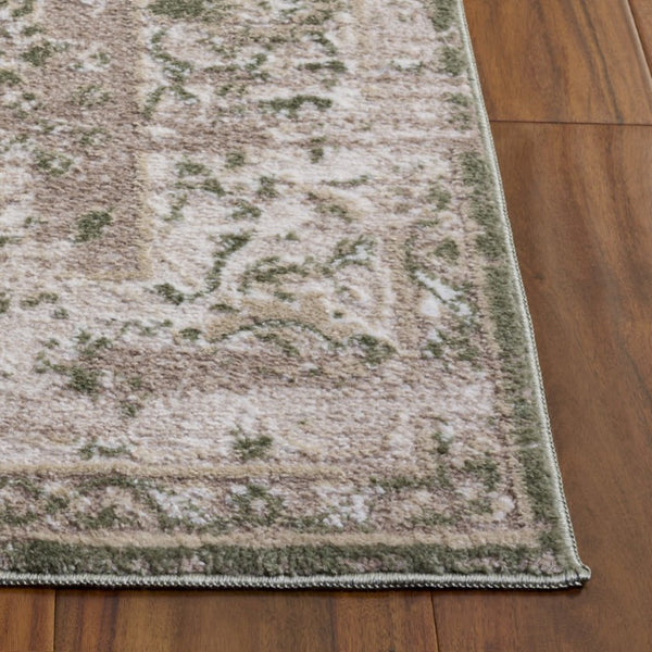 Safavieh Chamber Power Loomed Polyester Area Rug Ivory Transitional Style for Living Room CHM216W-8