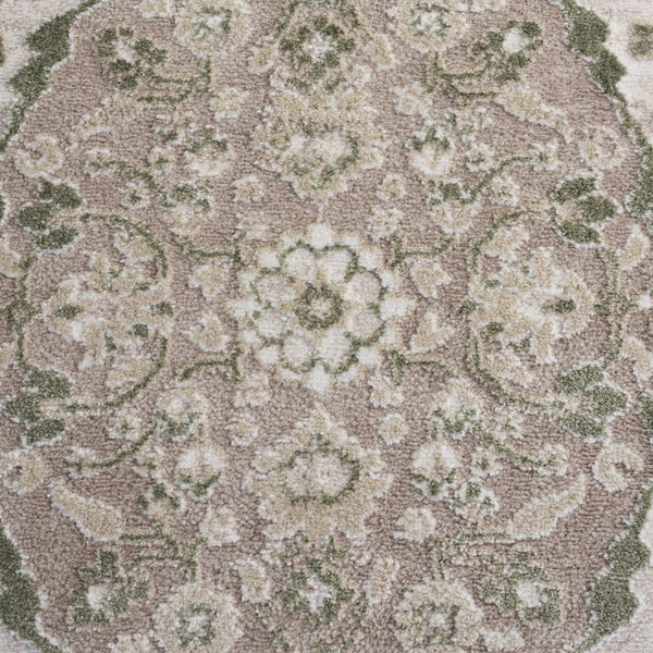 Safavieh Chamber Traditional Area Rug Plush Polyester Pile Ivory Neutral for Living Dining Rooms CHM216W-9