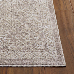 Safavieh Chamber Square Beige Ivory Area Rug — Low-Profile Power-Loomed Polyester Blend, Durable Elegance 6'-7" x 6'-7" CHM218B-7SQ