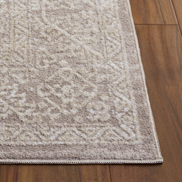 Safavieh Chamber Square Beige Ivory Area Rug — Low-Profile Power-Loomed Polyester Blend, Durable Elegance 6'-7" x 6'-7" CHM218B-7SQ
