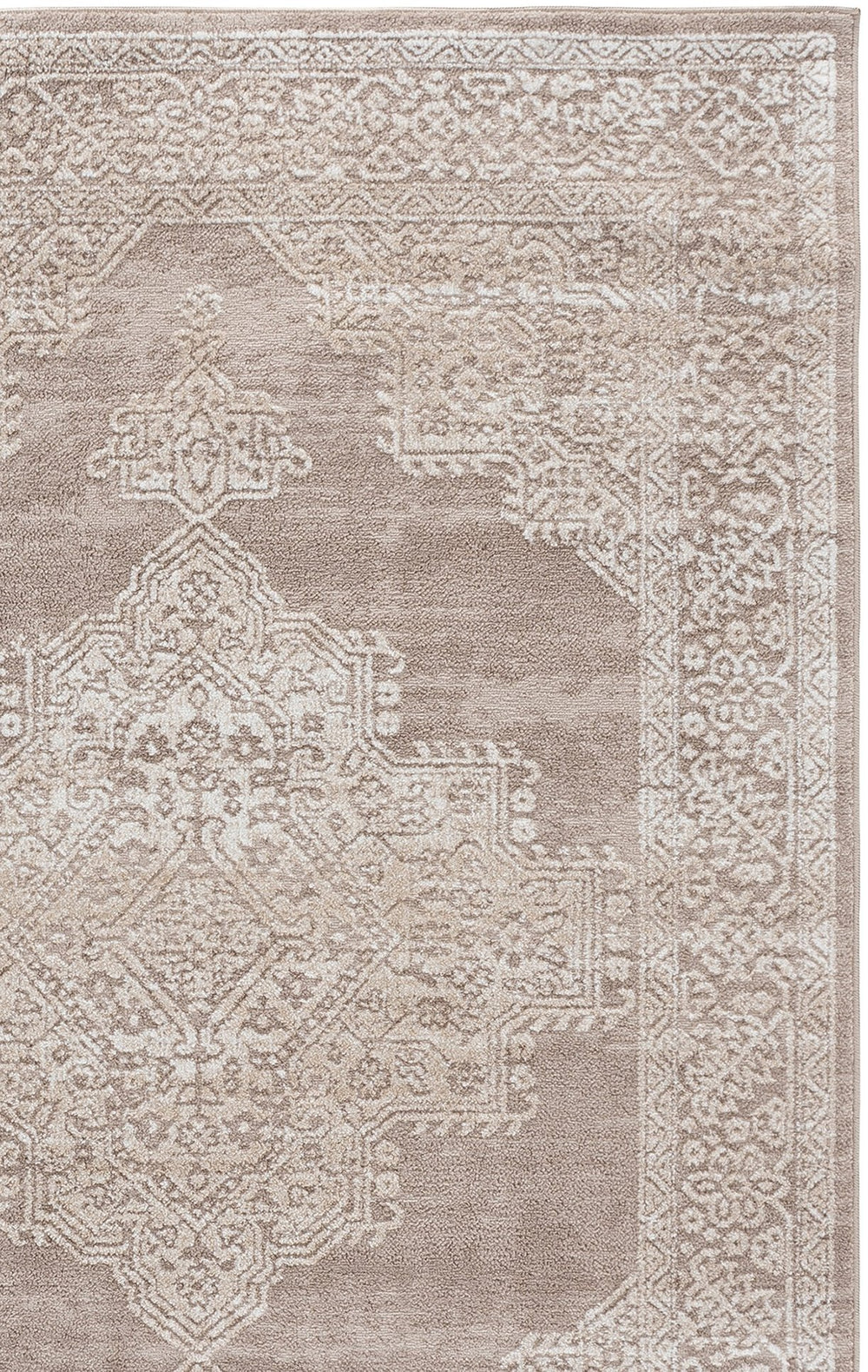 Safavieh Chamber Round Beige Ivory Area Rug — Traditional-Inspired Low Pile Power-Loomed Accent For Living Spaces 6'-7" x 6'-7" CHM218B-7R