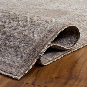 Safavieh Chamber Power-Loomed Polyester Area Rug with Soft Ivory Tones for Any Room Beige 5'-3" x 7'-6" CHM218B-5