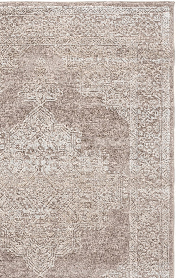 Safavieh Chamber Power-Loomed Polyester Area Rug with Soft Ivory Tones for Any Room Beige 5'-3" x 7'-6" CHM218B-5