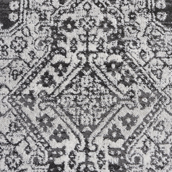 Safavieh Chamber Elegant Dark Grey & Ivory Runner Rug — Low-Profile, Power-Loomed Turkish Durability For Halls 2'-2" x 8'-0" CHM218G-28