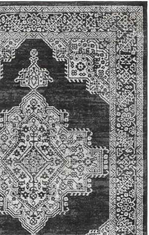 Safavieh Chamber Power-Loomed Polyester Area Rug with Soft Ivory Tones for Any Room Gray 5'-3" x 7'-6" CHM218G-5
