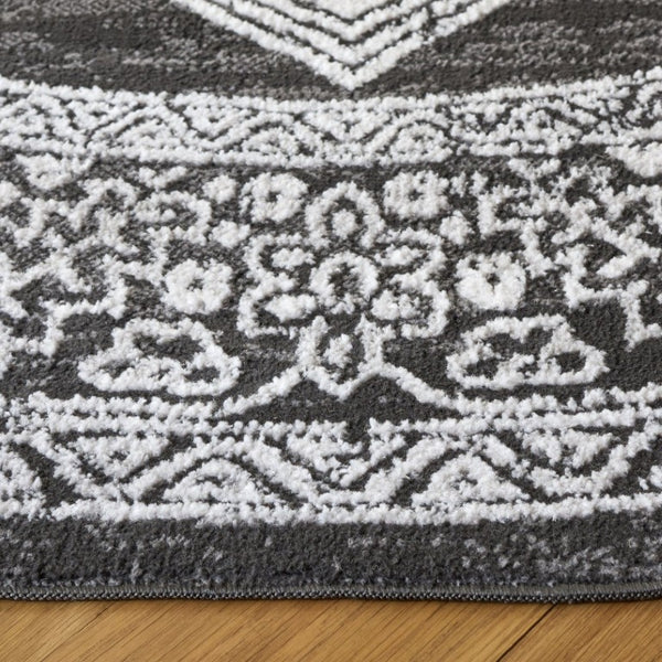 Safavieh Chamber Power-Loomed Polyester Area Rug with Soft Ivory Tones for Any Room Gray 6'-7" x 6'-7" CHM218G-7R