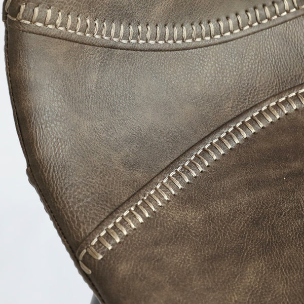 Lana Bar Stool Matte Black frame, Grey PU CHMS002 BAR GREY Zentique