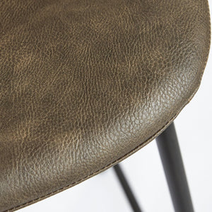 Lana Bar Stool Matte Black frame, Grey PU CHMS002 BAR GREY Zentique