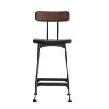 Noah Bar Stool with Wooden Back