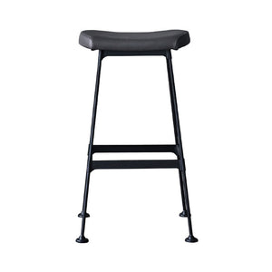 Zentique Arthur Powder-Coated Steel Bar Stool with Ergonomic PU Seat, Compact Modern Design, Durable Comfort CHMS006 BAR PUB