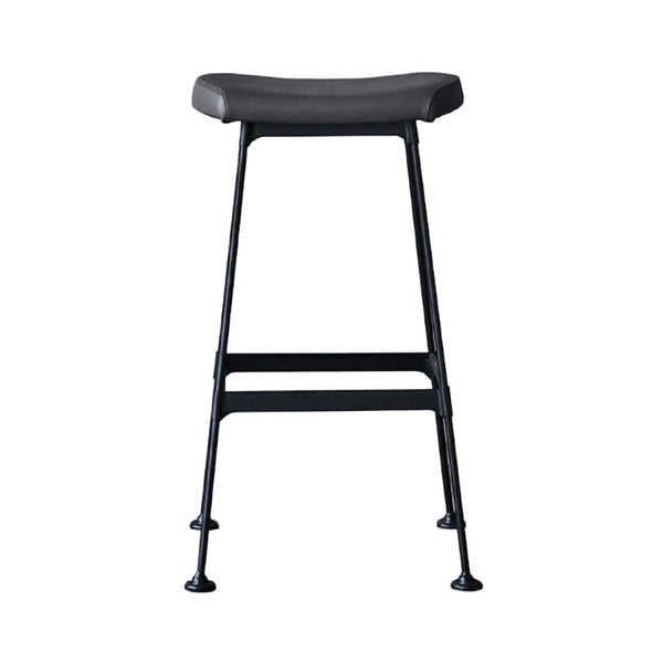 Zentique Arthur Powder-Coated Steel Bar Stool with Ergonomic PU Seat, Compact Modern Design, Durable Comfort CHMS006 BAR PUB