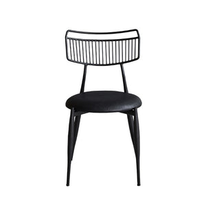 Zentique Madeleine Compact Curved Back Chair with PU Upholstery, Steel Frame, Ergonomic Lumbar Support — Stylish Modern Seating (99 chars) CHMS007 PUB
