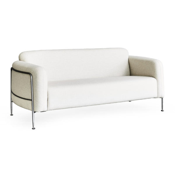 Zentique Holland Greige Sofa with Soft Linen Upholstery, Steel Frame Durability, Deep Seats for Everyday Comfort (98 chars) CHMS011-3 GREIGE