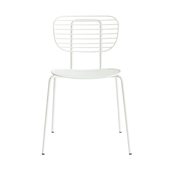Taylor Metal Side Chair White Steel CHMS020 WHITE Zentique