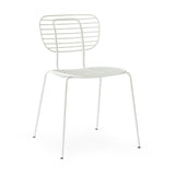 Taylor Metal Side Chair White Steel CHMS020 WHITE Zentique