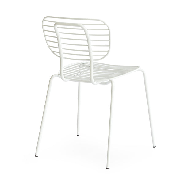 Taylor Metal Side Chair White Steel CHMS020 WHITE Zentique