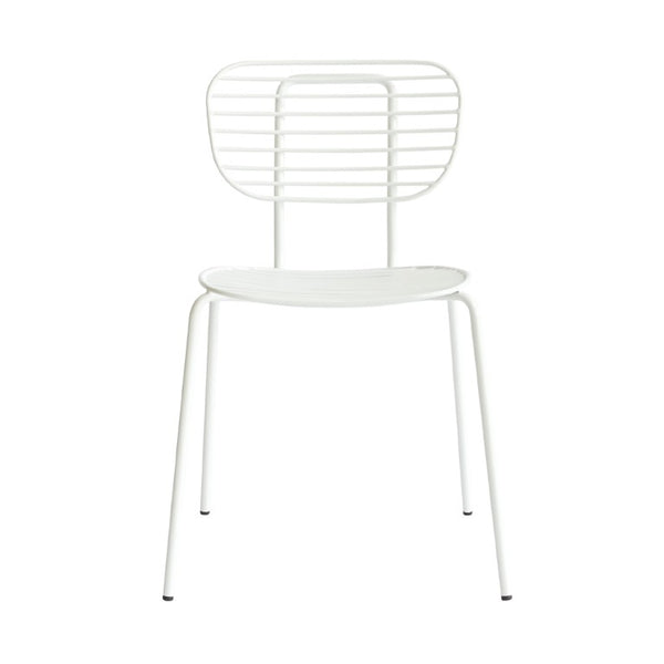 Zentique Taylor Metal Side Chair — Industrial-Strength Powder-Coated Metal Seating, Slim Profile, Everyday Comfort (94 characters) CHMS020 WHITE