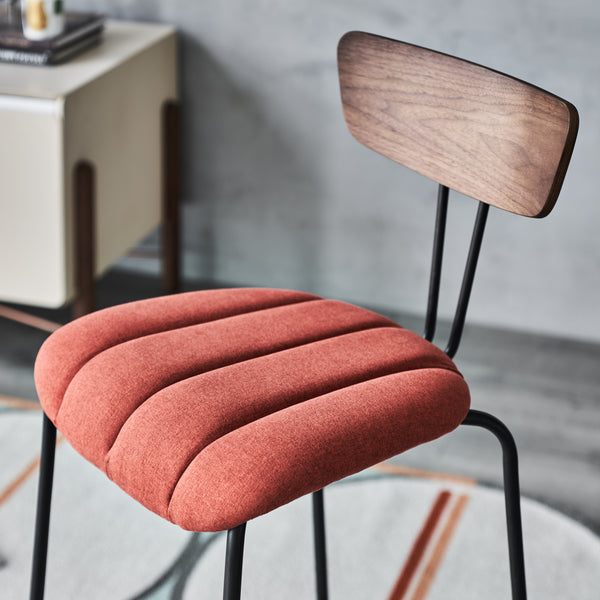 Lara Bar Stool Cotton CHMS024 BAR RED Zentique