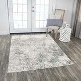Rizzy Chelsea CHS106 Power Loomed Modern Polyester Rug Cream/Gray 8'6" x 11'10"