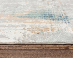 Rizzy Chelsea CHS108 Power Loomed Modern Polyester Rug Ivory / Gray  8'6" x 11'10"