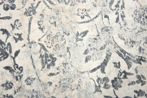 Rizzy Chelsea CHS109 Power Loomed Transitional Polyester Rug Cream/Gray 8'6" x 11'10"