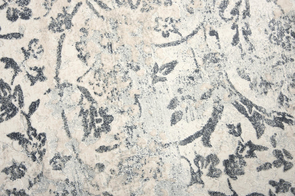 Rizzy Chelsea CHS109 Power Loomed Transitional Polyester Rug Cream/Gray 8'6" x 11'10"