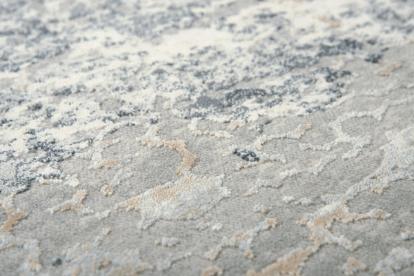 Rizzy Chelsea CHS110 Power Loomed Modern Polyester Rug Cream/Gray 8'6" x 11'10"