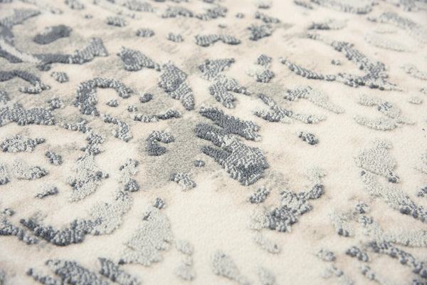 Rizzy Chelsea CHS111 Power Loomed Transitional Polyester Rug Cream/Gray 8'6" x 11'10"