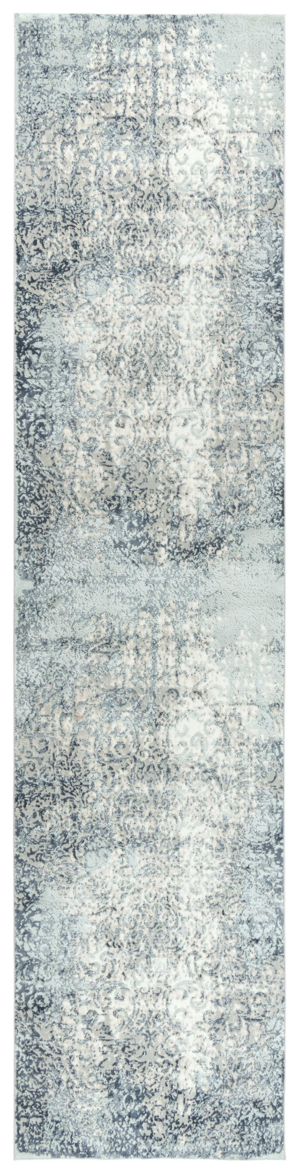 Rizzy Chelsea CHS111 Power Loomed Transitional Polyester Rug Cream/Gray 2'7" x 9'6"