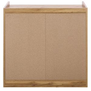 Mishi 3 Drawer Chest With Warm Natural Finish, Engineered Wood Storage Solution For Bedroom & Entryway