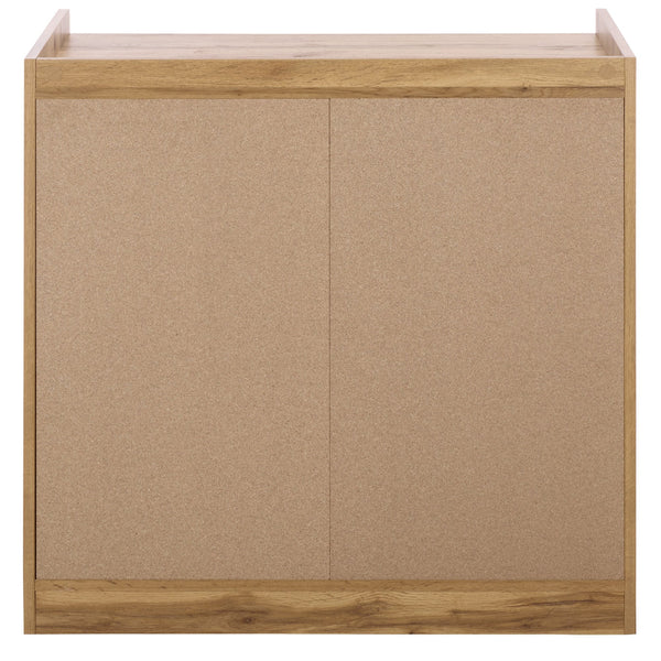 Mishi 3 Drawer Chest With Warm Natural Finish, Engineered Wood Storage Solution For Bedroom & Entryway