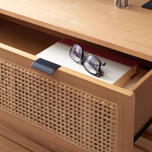 Safavieh Baisley 3 Drawer Rattan Chest - Natural Wooden Storage Solution For Stylish Home Organization Natural Wood Chs5000a