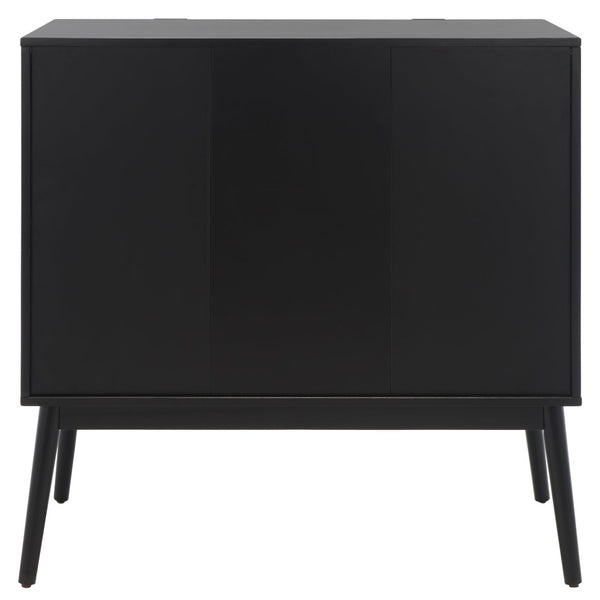 Safavieh Baisley 3-Drawer Rattan Chest - Mid-Century Charm With Spacious Storage For Coastal Living Spaces Black CHS5000B