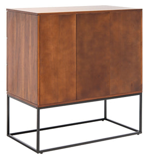 Safavieh Marquise 3-Drawer Chest - Elegant Storage Solution With Black Frame & Warm Brown Ombré Finish CHS5002A