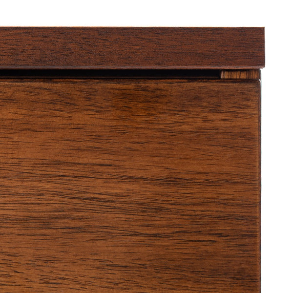 Safavieh Marquise 3-Drawer Chest - Elegant Storage Solution With Black Frame & Warm Brown Ombré Finish CHS5002A