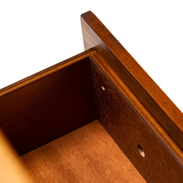 Safavieh Marquise 3-Drawer Chest - Elegant Storage Solution With Black Frame & Warm Brown Ombré Finish CHS5002A
