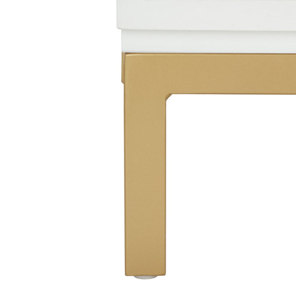 Safavieh Zadie 3-Drawer Rattan Chest - Modern Coastal Storage Solution With Organic Texture And Gold Accents White With Natural Rattan / Gold Legs CHS5004B
