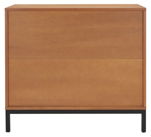 Safavieh Zadie 3-Drawer Rattan Chest - Modern Coastal Storage Solution With Organic Texture And Gold Accents Natural With Natural Rattan / Black Legs CHS5004C