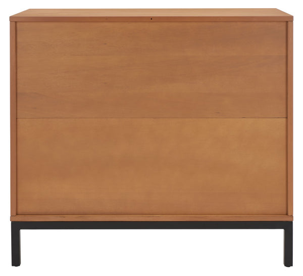 Safavieh Zadie 3-Drawer Rattan Chest - Modern Coastal Storage Solution With Organic Texture And Gold Accents Natural With Natural Rattan / Black Legs CHS5004C