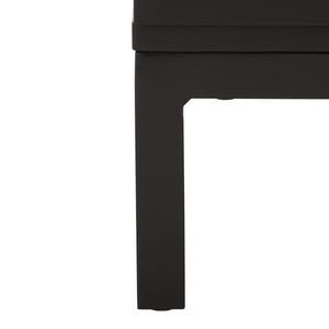 Safavieh Zadie 3-Drawer Rattan Chest - Modern Coastal Storage Solution With Organic Texture And Gold Accents Black With Natural Rattan / Black Legs CHS5004D
