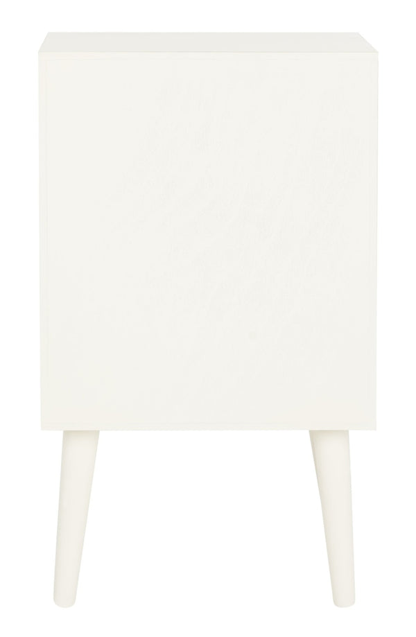 Safavieh Pomona 3-Drawer Accent Table - Mid-Century Charm With Distressed Finish For Stylish Storage Solutions Vintage White CHS5700A