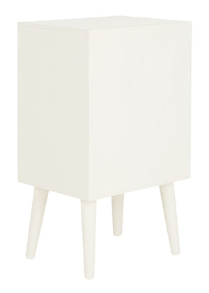 Safavieh Pomona 3-Drawer Accent Table - Mid-Century Charm With Distressed Finish For Stylish Storage Solutions Vintage White CHS5700A