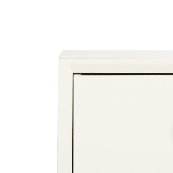 Safavieh Pomona 3-Drawer Accent Table - Mid-Century Charm With Distressed Finish For Stylish Storage Solutions Vintage White CHS5700A