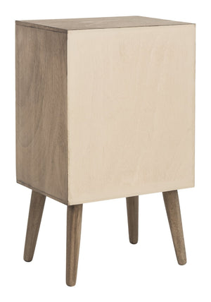 Safavieh Pomona 3-Drawer Accent Table - Mid-Century Charm With Distressed Finish For Stylish Storage Solutions Light Brown CHS5700B